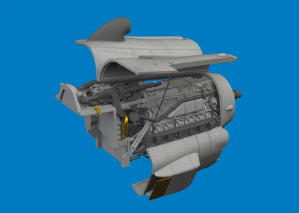 1/72 Eduard Bf 109G-10 Mtt Regensburg engine PRINT Brassin for EDUARD - MPM Hobbies