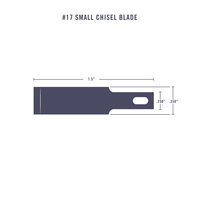 Excel #17 CHISEL 5 BLADES 20017 - MPM Hobbies