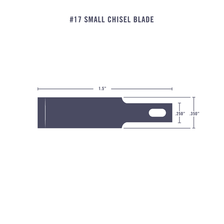 Excel #17 CHISEL 5 BLADES 20017 - MPM Hobbies