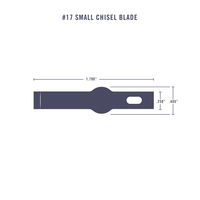 Excel #17A NARROW CHISEL 5 BLADES 24017 - MPM Hobbies
