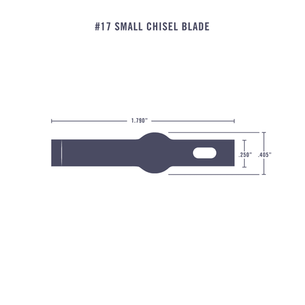 Excel #17A NARROW CHISEL 5 BLADES 24017 - MPM Hobbies