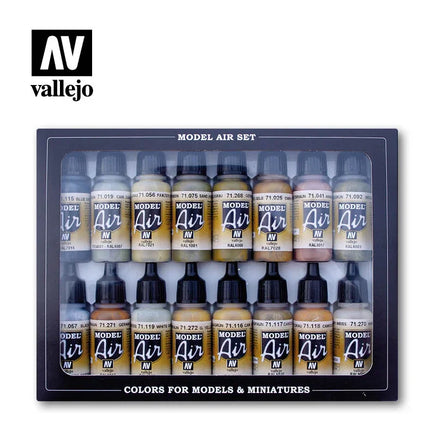 Vallejo Model Air Set of 16 German WWII Europe & Africa 17ml 71208 - MPM Hobbies