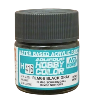Mr. Hobby RLM66 Black Gray (Semi-Gloss) 10ml - H416