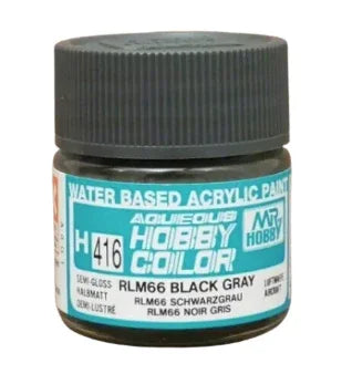 Mr. Hobby RLM66 Black Gray (Semi-Gloss) 10ml - H416 - MPM Hobbies