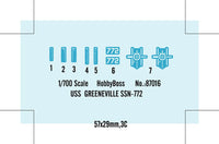1/700 Hobby Boss USS Greeneville Plastic Model Kit