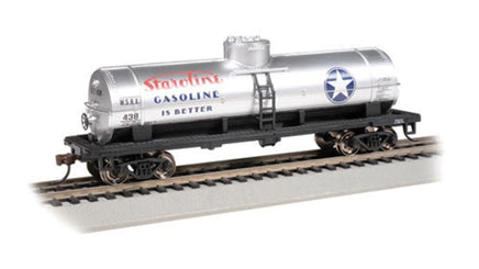 HO Bachmann 40' Single-Dome Tank Car-Staroline Gasoline #438 - 17817 - MPM Hobbies