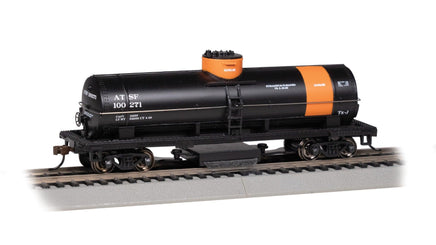 HO Bachmann 40' Track-Cleaning Tank Car - Santa Fe #100271 - Gasoline 16308 - MPM Hobbies