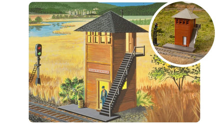 HO Bachmann 75th Anniversary Plasticville Switch Tower 45197 - MPM Hobbies