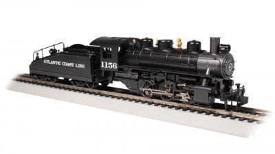 HO Bachmann Atlantic Coast Line USRA 0-6-0 With Smoke & Slope Tender #1156 - 50625 - MPM Hobbies