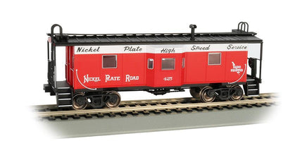 HO Bachmann Bay-Window Caboose - Nickel Plate Road w/ Roof Walk 73202 - MPM Hobbies