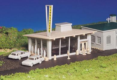 HO Bachmann Drive-In Hamburger Stand 45434 - MPM Hobbies