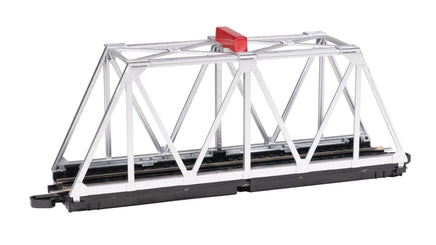 HO Bachmann E-Z NS Track Truss Bridge with Blinking Light - Silver 44478 - MPM Hobbies