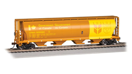 HO Bachmann Government of Canada #605580 - 4 Bay Cylindrical Grain Hopper 19105 - MPM Hobbies