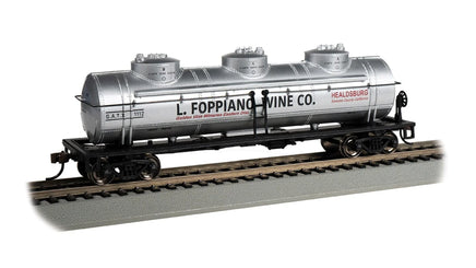 HO Bachmann L. Foppiano Wine Co. #1112 - 40' 3-Dome Tank 17114 - MPM Hobbies