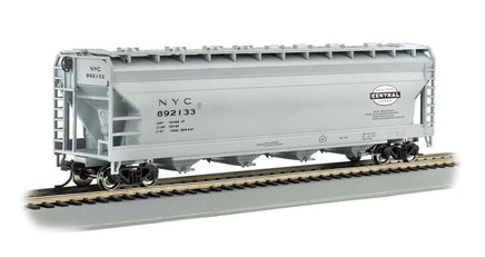 HO Bachmann New York Central - Gray - 56' ACF Center-Flow Hopper 17523 - MPM Hobbies