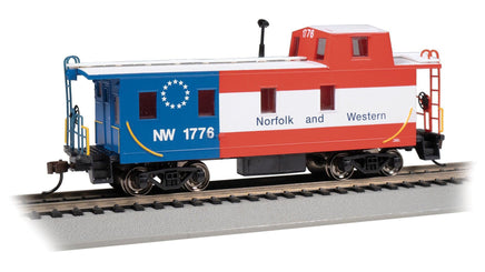 HO Bachmann Norfolk & Western #1776 Bicentennial - Streamlined Caboose w/Offset Cupola 14006 - MPM Hobbies