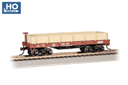 HO Bachmann Santa Fe #966 - Old Time Gondola Car 15401 - MPM Hobbies