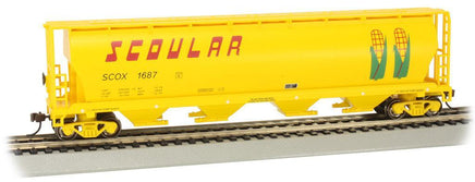 HO Bachmann Scoular #1687 - 4 Bay Cylindrical Grain Hopper 19104 - MPM Hobbies