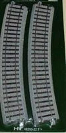 HO Kato Unitrack 550mm (21 5/8") Radius 22.5º Curve Track 4 pcs 2210 - MPM Hobbies