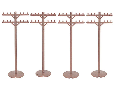 HO Scale Bachmann Telephone Poles (12 Pieces) 42102 - MPM Hobbies