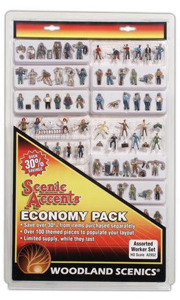 HO Woodland Economy Pack - Assorted Worker Set 2052 - MPM Hobbies