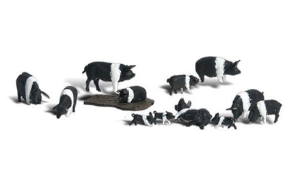 HO Woodland Hampshire Pigs 1864 - MPM Hobbies