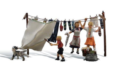 HO Woodland Wash Day Getaway 1936 - MPM Hobbies