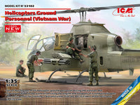 1/35 ICM US Helicopter Pilots Figures for COBRA Plastic Model Kit