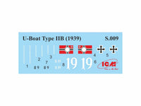 1/144 ICM U-Boat Type IIB (1939), German Submarine