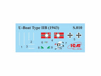 1/144 ICM U-Boat Type IIB (1943), German Submarine