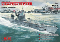 1/144 ICM U-Boat Type IIB (1943), German Submarine