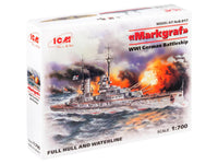 1/700 ICM Markgraf (full hull & waterline), WWI German Battleship