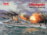 1/700 ICM Markgraf (full hull & waterline), WWI German Battleship