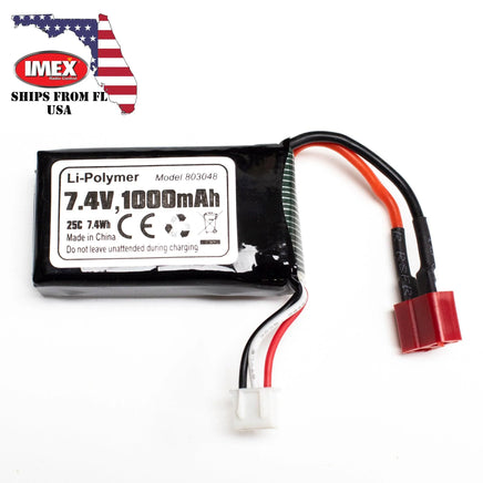 IMEX 7.4V 1000mAh Lipo Battery 16904 - MPM Hobbies