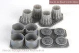1/48 KA Models B-1B GE EXHAUST NOZZLE & AFTER BURNER SET (CLOSED) for Revell