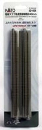N Kato Unitrack N 248mm (9 3/4") Concrete Slab Double Track Straight 2 pcs 20006 - MPM Hobbies
