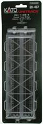 N Kato 248mm (9 3/4") Double Track Truss Bridge, Silver 20437 - MPM Hobbies