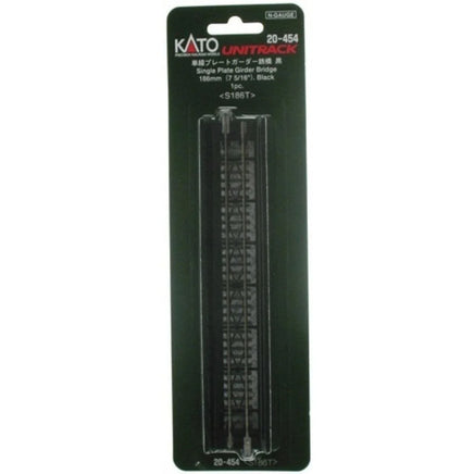 N Kato 186mm (7 5/16") Single Track Plate Girder Bridge, Black 20454 - MPM Hobbies