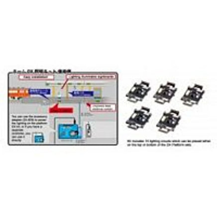 N Kato Unitrack Suburban Platform DX Lighting Kit 23000 - MPM Hobbies