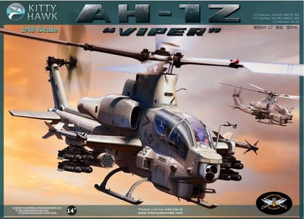 1/48 Kitty Hawk AH-1Z Viper Helicopter Plastic Model Kit - MPM Hobbies