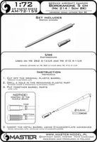 1/72 Master Model German cannon Bordkanone 5cm (Mk 214 / 5cm BK) - used on Me 262 A-1a/U4, Me 410 A-1/U4
