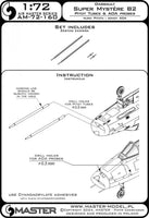1/72 Master Model Dassault Super Mystere B2 - Rurki Pitota oraz sondy Angle Of Attack / Dassault Super Mystere B2 - Pitot Tubes & Angle Of Attack probes