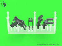 1/35 Master Model Browning M2HB .50 cal (12,7mm) - on tank mount - early WWII version (D69820 cradle with small 50 round ammo can D68375) - MPM Hobbies