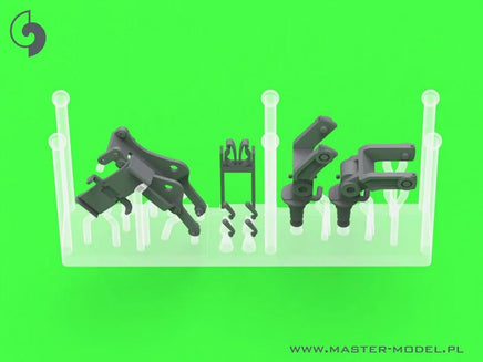 1/35 Master Model Browning M2HB .50 cal (12,7mm) - on tank mount - early WWII version (D69820 cradle with small 50 round ammo can D68375) - MPM Hobbies