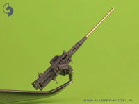 1/35 Master Model Browning M2HB .50 cal (12,7mm) - on tank mount - early WWII version (D69820 cradle with small 50 round ammo can D68375) - MPM Hobbies