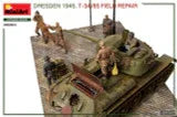 1/35 Miniart Dresden 1945. T-34/85 FIELD REPAIR. BIG SET