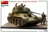 1/35 Miniart Dresden 1945. T-34/85 FIELD REPAIR. BIG SET