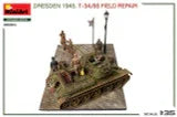 1/35 Miniart Dresden 1945. T-34/85 FIELD REPAIR. BIG SET