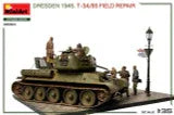 1/35 Miniart Dresden 1945. T-34/85 FIELD REPAIR. BIG SET
