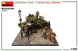 1/35 Miniart Dresden 1945. T-34/85 FIELD REPAIR. BIG SET
